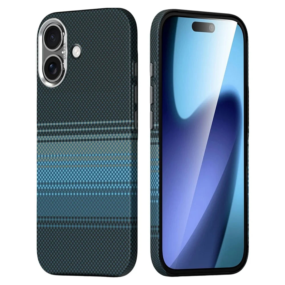 SULADA For iPhone 17 Magnetic Case Shockproof Hard PC Phone Back Cover - Blue - 1