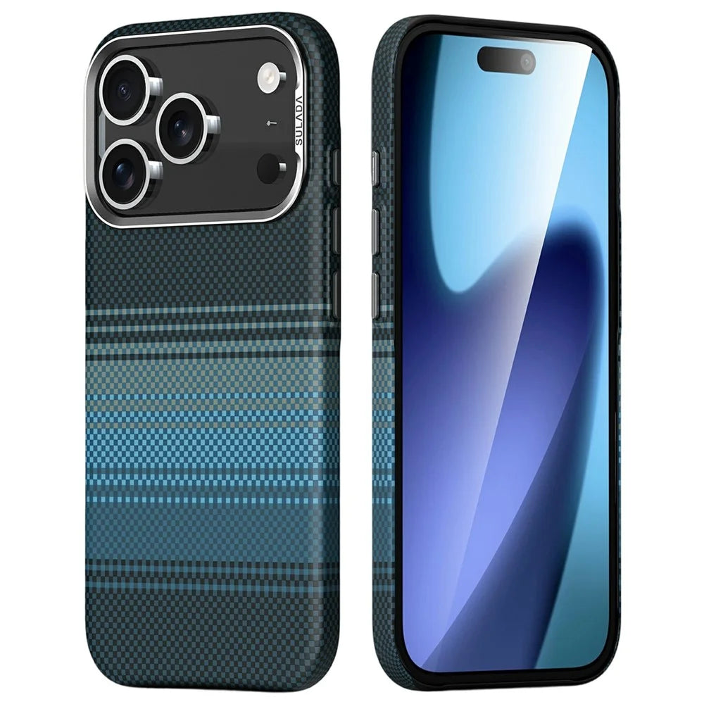 SULADA For iPhone 17 Pro Magnetic Case Shockproof Hard PC Phone Back Cover - Blue - 1