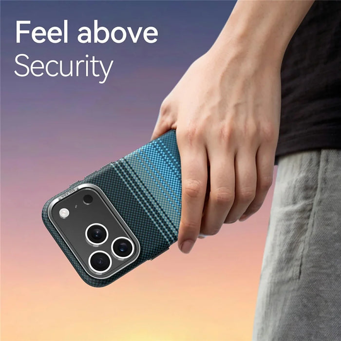 SULADA For iPhone 17 Pro Magnetic Case Shockproof Hard PC Phone Back Cover - Blue - 2