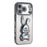 For iPhone 17 Pro Case Electroplating Glitter Rabbit PC + TPU Phone Cover with Kickstand - Black - 1