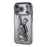 For iPhone 17 Pro Case Electroplating Glitter Rabbit PC + TPU Phone Cover with Kickstand - Black - 3