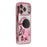 For iPhone 17 Pro Max Case with Astronaut Kickstand PC + TPU Phone Cover Shiny Glitter - Pink - 1