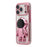 For iPhone 17 Pro Max Case with Astronaut Kickstand PC + TPU Phone Cover Shiny Glitter - Pink - 3