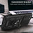 For Samsung Galaxy S23 Ring Kickstand PC + TPU Protective Cover Anti-drop Phone Case with Slide Camera Lid - Black - 7
