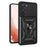 Anti-scratch Phone Case For Samsung Galaxy S23+, Ring Kickstand PC + TPU Back Cover with Slide Camera Protector - Black - 1