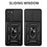 Anti-scratch Phone Case For Samsung Galaxy S23+, Ring Kickstand PC + TPU Back Cover with Slide Camera Protector - Black - 2