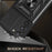 Anti-scratch Phone Case For Samsung Galaxy S23+, Ring Kickstand PC + TPU Back Cover with Slide Camera Protector - Black - 3