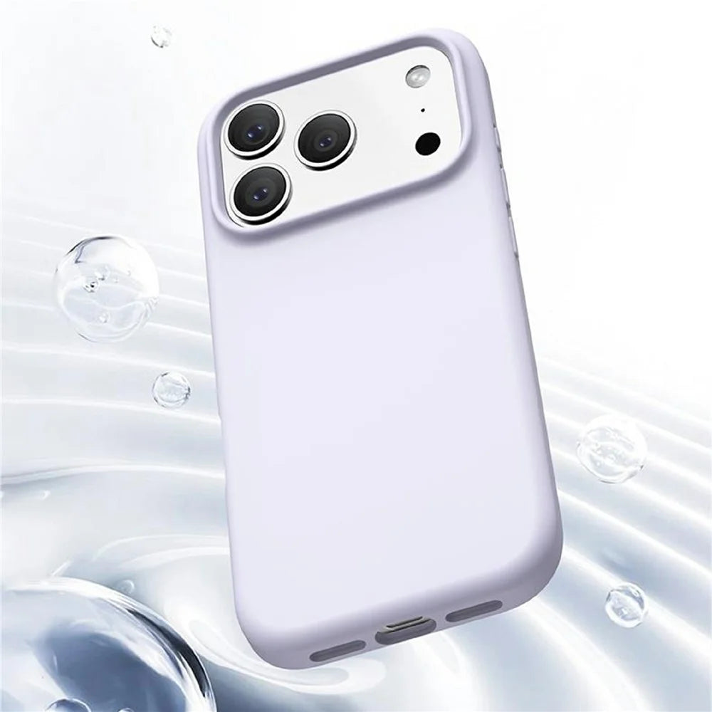 For iPhone 18 Pro Max / 17 Pro Max Magnetic Case PC + Liquid Silicone Anti-Scratch Phone Cover - Purple - 7