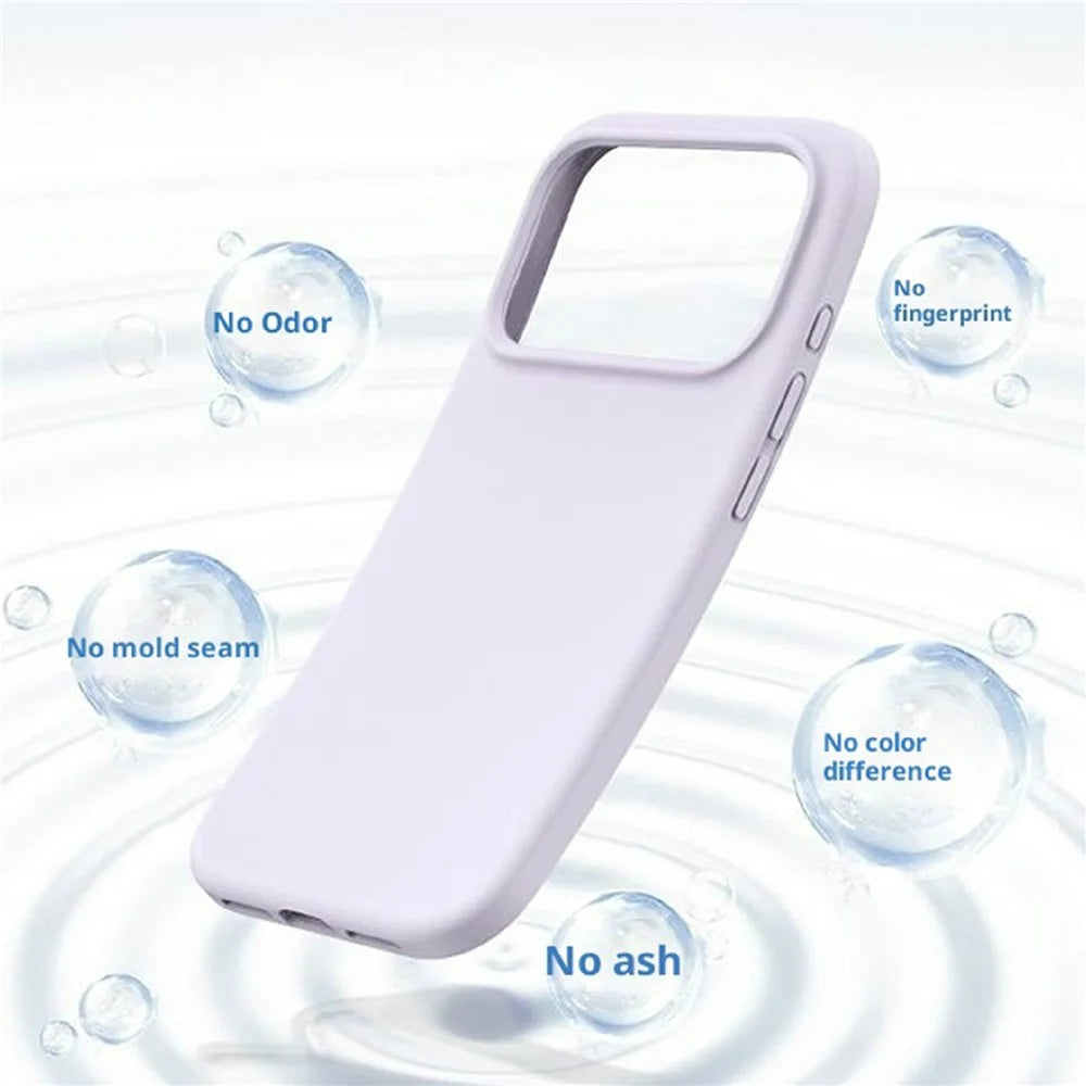 For iPhone 18 Pro / 17 Pro Magnetic Case PC + Liquid Silicone Anti-Scratch Phone Cover - Purple - 4