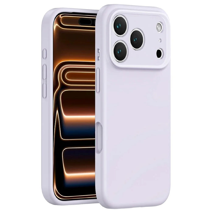 For iPhone 17 Pro Magnetic Case Precise Cutouts PC + Liquid Silicone Protective Phone Cover - Purple - 1