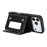 For iPhone 18 Pro Max / 17 Pro Max Case with Lanyard  /  Mirror  /  Card Holder Grids Pattern RFID Blocking Phone Cover - Black - 4