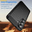 AMORUS For Samsung Galaxy S26 Case Carbon Fiber Texture Brushed Protective Phone Cover - Black - 3