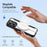 For iPhone 14 Pro Leather Case DUX DUCIS Skin X Pro Series Flip Cover Compatible with MagSafe - Black - 3