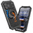 R-JUST For iPhone 17 Pro Max Case Compatible with MagSafe TPU + Metal Kickstand Phone Cover with Tempered Glass Film - Black - 7