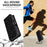 ASUWISH For Samsung Galaxy S24 FE Case 10 Card Holder Glitter Leather Phone Cover with Crossbody Strap - Black - 6