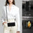 ASUWISH For Samsung Galaxy S24 FE Case 10 Card Holder Glitter Leather Phone Cover with Crossbody Strap - Black - 7