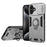 For iPhone 17 Case Slide Camshield Kickstand PC + TPU Phone Cover - Grey - 1