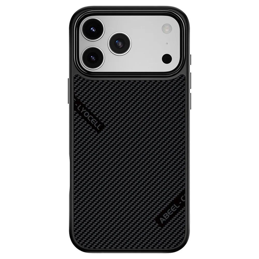 ABEEL CF-Lyocell Series For iPhone 18 Pro Max / 17 Pro Max Case Compatible with MagSafe Microfiber + PC + E-TPU Phone Cover - No.1 - 1