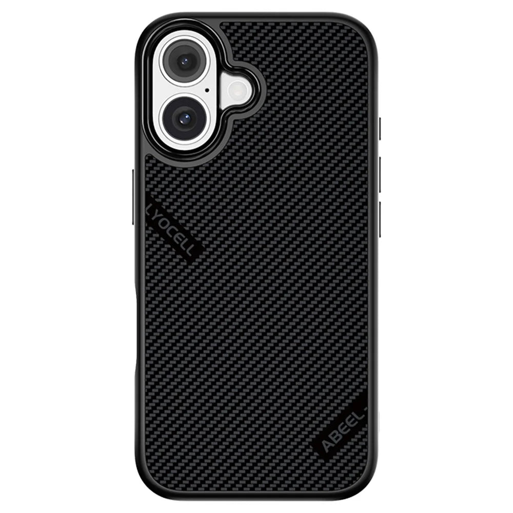 ABEEL CF-Lyocell Series For iPhone 16 Case Compatible with MagSafe Microfiber + PC + E-TPU Phone Cover - No.1 - 1