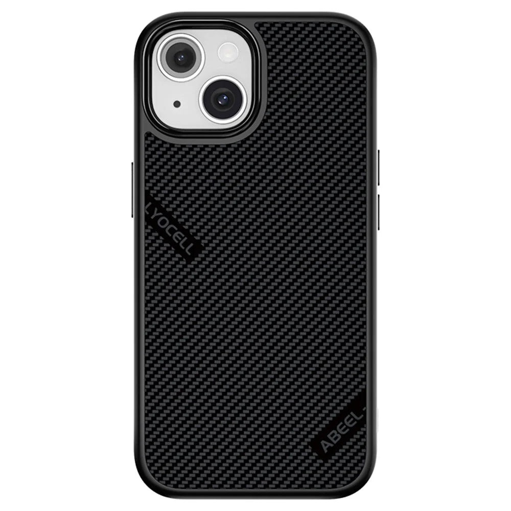 ABEEL CF-Lyocell Series For iPhone 15 Case Compatible with MagSafe Microfiber + PC + E-TPU Phone Cover - No.1 - 1
