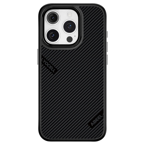 ABEEL CF-Lyocell Series For iPhone 15 Pro Case Compatible with MagSafe Microfiber + PC + E-TPU Phone Cover - No.1 - 1
