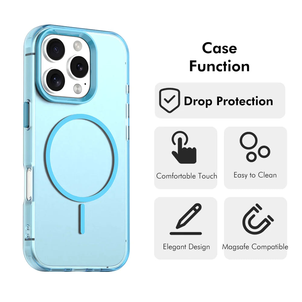 ENKAY HAT PRINCE For iPhone 15 Pro Max Case with 9H Tempered Glass   PC TPU Phone Cover Compatible with MagSafe - White - 2