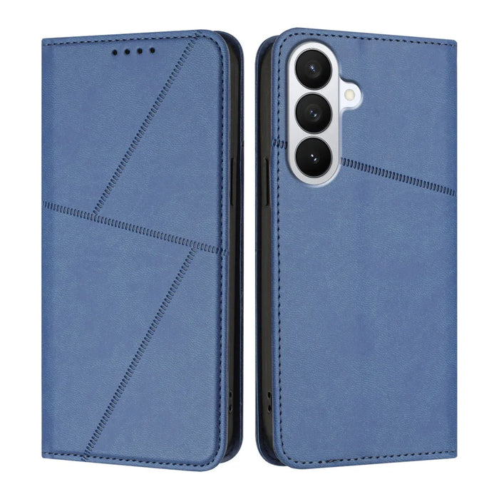 For Samsung Galaxy S26 Wallet Case Magnetic Closure Leather Flip Phone Cover with Stand - Royal Blue - 1