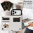 For iPhone 18 Pro Max / 17 Pro Max Case Card Bag Kickstand Leather Coated TPU Phone Cover with Wrist Strap - White - 6