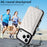 For iPhone 18 Pro / 17 Pro Case Card Bag Kickstand Leather Coated TPU Phone Cover with Wrist Strap - White - 5