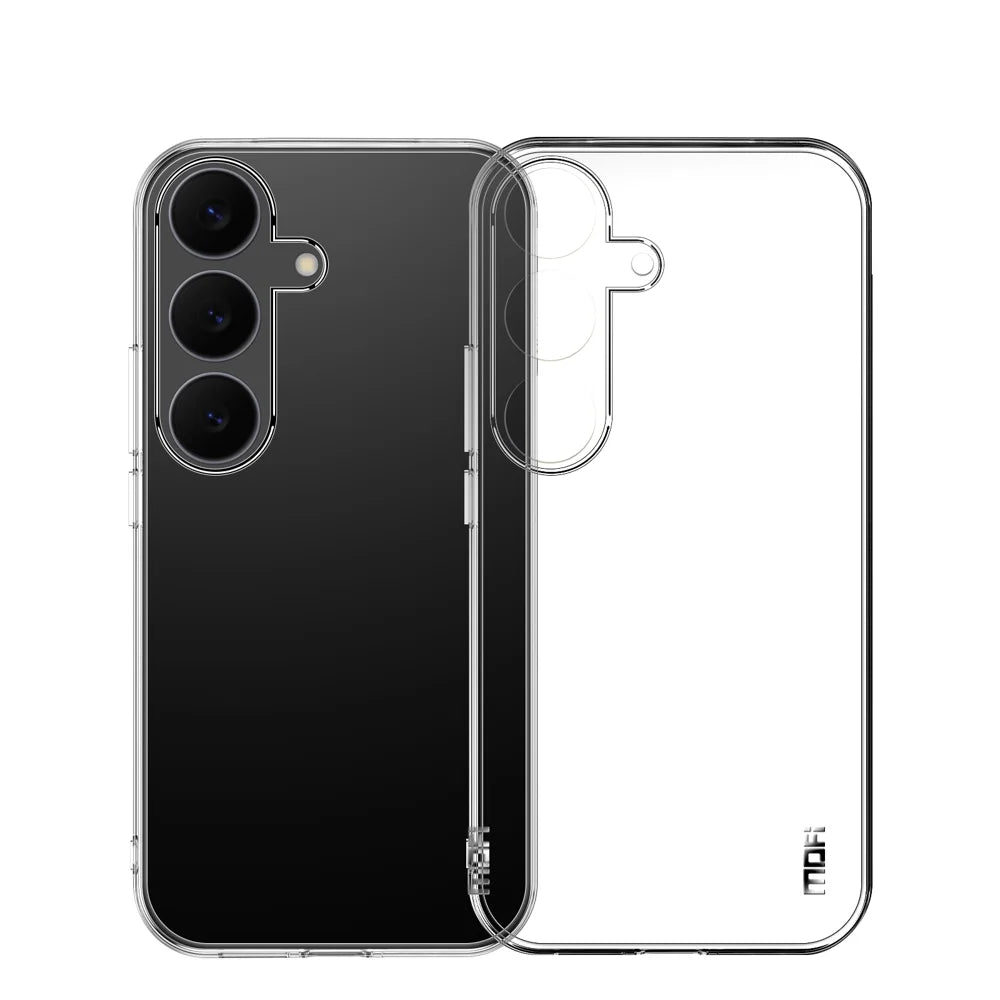 MOFI For Samsung Galaxy S25 FE Clear Phone Case  Ultra-Thin TPU Phone Back Cover - Transparent - 1