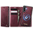 CASEME For Samsung Galaxy A18 5G / A18 4G / A17 5G / A17 4G Magnetic Case  C49 RFID Blocking Detachable Wallet Leather Phone Cover - Red - 1