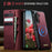 CASEME For Samsung Galaxy A18 5G / A18 4G / A17 5G / A17 4G Magnetic Case  C49 RFID Blocking Detachable Wallet Leather Phone Cover - Red - 4