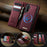 CASEME For Samsung Galaxy A18 5G / A18 4G / A17 5G / A17 4G Magnetic Case  C49 RFID Blocking Detachable Wallet Leather Phone Cover - Red - 7
