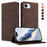 For iPhone 17e / 16e Case RINACASIS RC23 RFID Blocking Wallet Stand PU Leather Phone Cover - Brown - 2