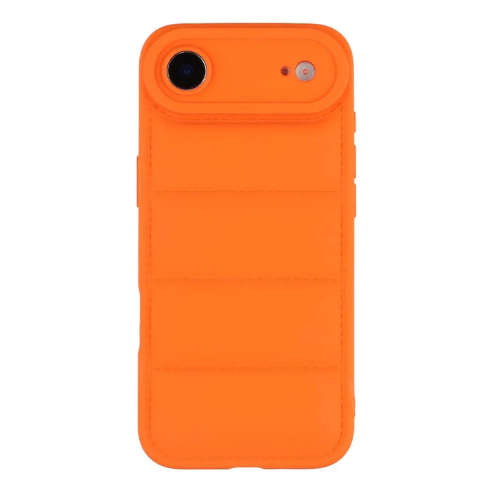 For iPhone Air TPU Case Down Jacket Design Shock-Absorbent Phone Protector - Orange - 3