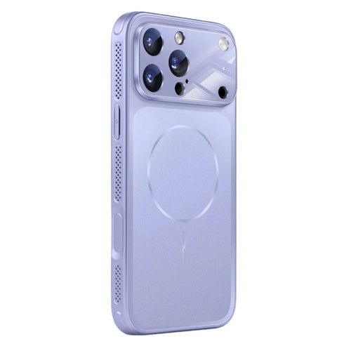 For iPhone 17 Pro Max Case Compatible with MagSafe Full Protection Matte Skin Feel PC + TPU Phone Cover - Lilac Purple - 1
