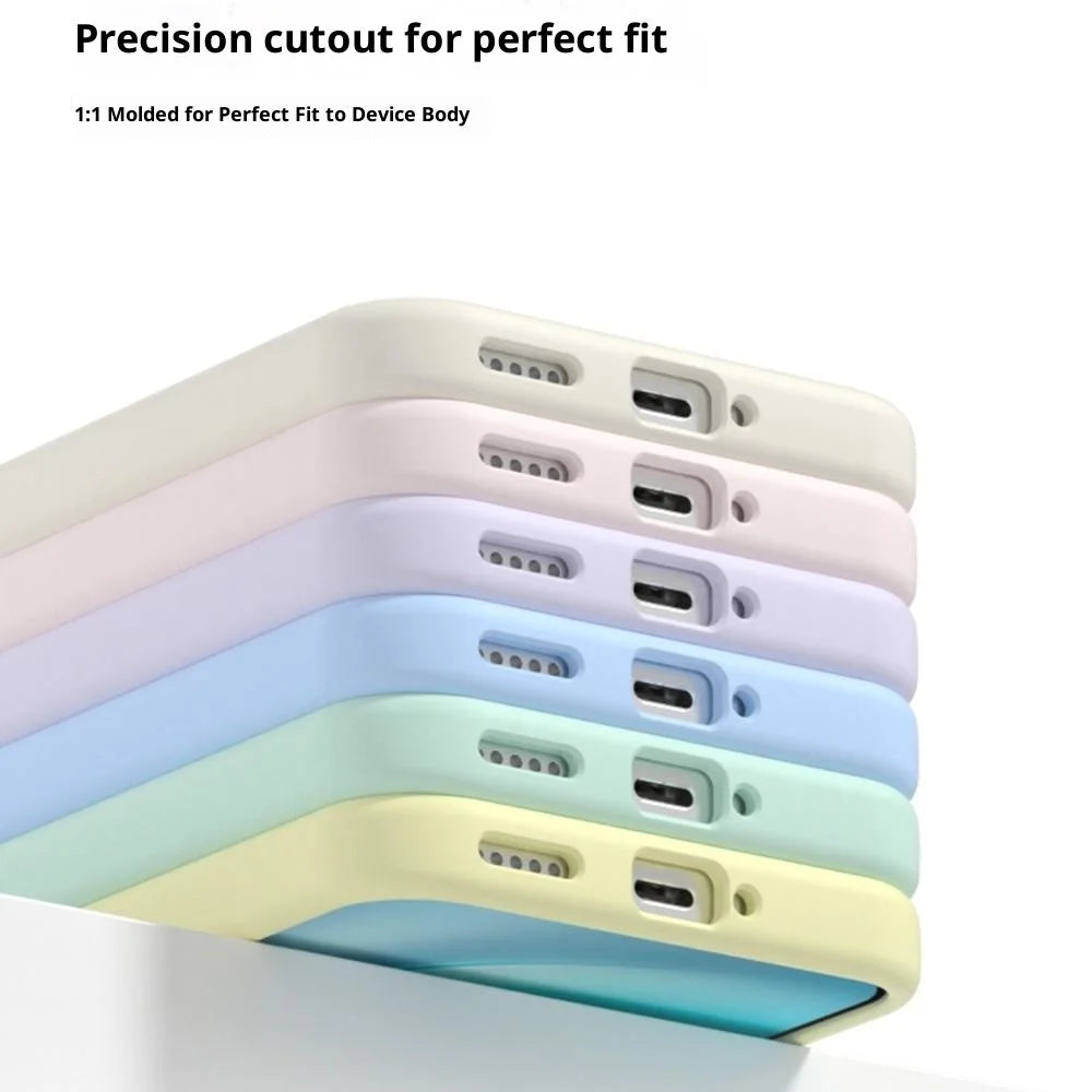 For vivo X300 Pro 5G Liquid Silicone Phone Case Skin-Friendly Shockproof Protective Back Cover - Pea Purple - 7