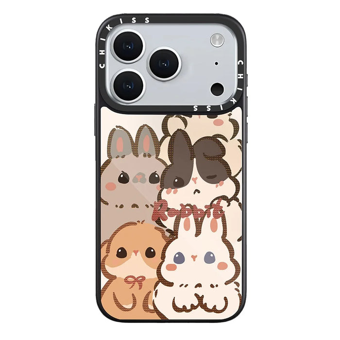 For iPhone 17 Pro Max Case Compatible with MagSafe Pattern Printing TPU PC High Aluminium-silicon Glass Phone Cover - Style A - 1