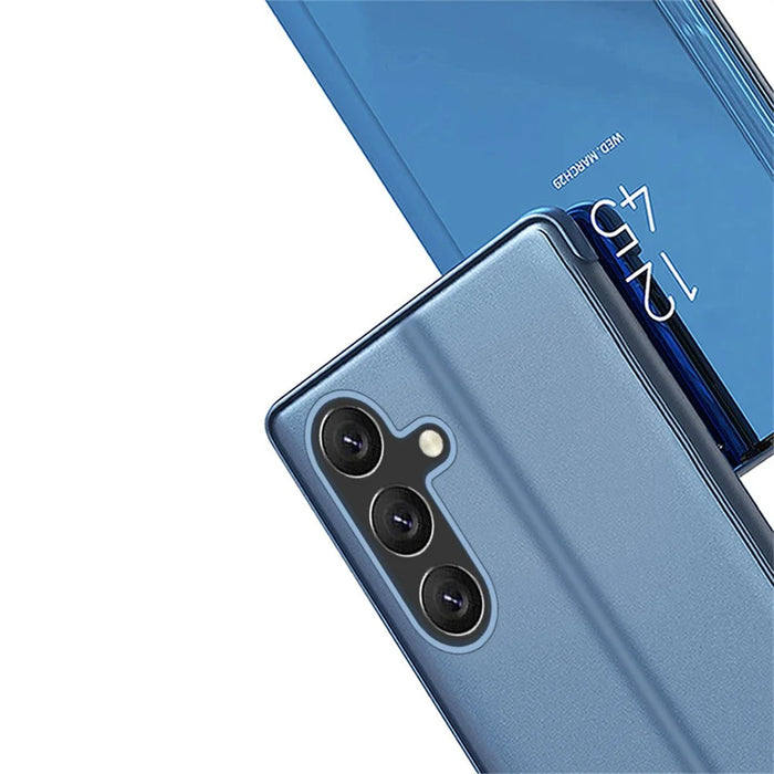 For Samsung Galaxy S26 Flip Leather Cover with Stand Full Body Protective Phone Case - Blue - 5
