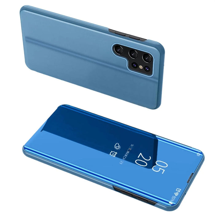 For Samsung Galaxy S26 Ultra Flip Leather Cover with Stand Full Body Protective Phone Case - Blue - 1