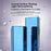 For Samsung Galaxy S26 Ultra Flip Leather Cover with Stand Full Body Protective Phone Case - Blue - 3