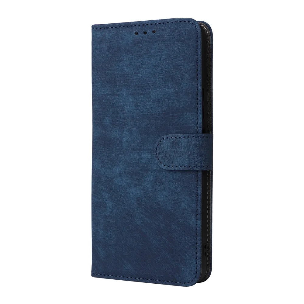 For vivo Y31 5G / Y21d Case Wallet RFID Blocking PU Leather Phone Cover Stand with Strap - Blue - 6