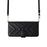 For ZTE nubia Focus 2 5G Leather Case Stand Wallet Phone Cover with Shoulder / Wrist Strap - Black - 6