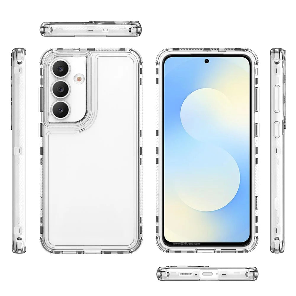 For Samsung Galaxy S25 FE Case Anti Scratch Acrylic TPU Clear Phone Cover - 7