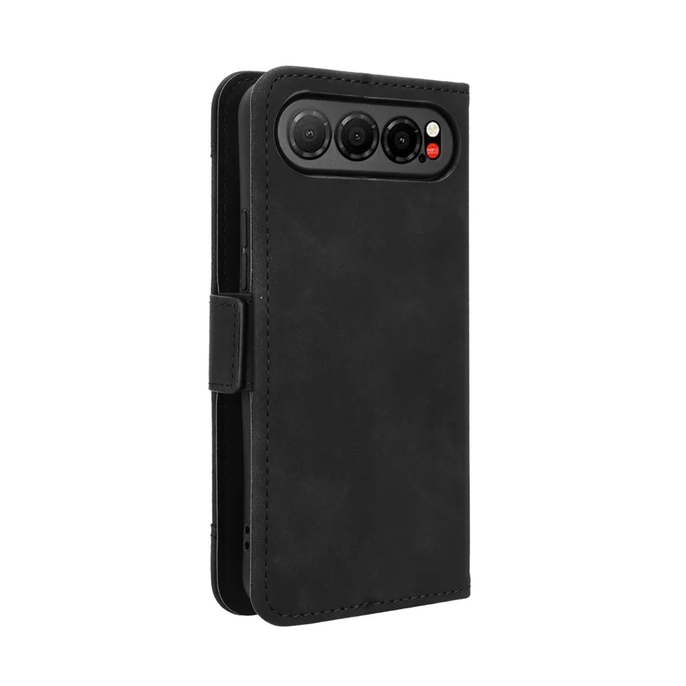 For ZTE nubia Air Leather Case Phone Wallet Cover with Multiple Card Slots - Black - 7
