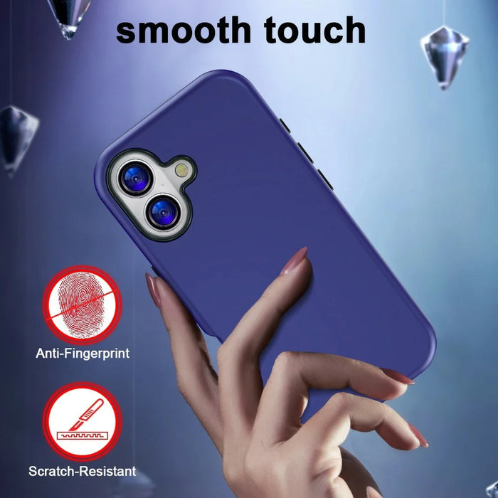 GW03 For iPhone 17 Case TPU + PC Phone Cover Dual Layer Shockproof - Dark Blue - 3