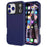 GW03 For iPhone 17 Pro Case TPU + PC Phone Cover Dual Layer Shockproof - Dark Blue - 1