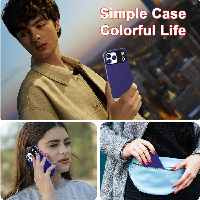 GW03 For iPhone 17 Pro Case TPU + PC Phone Cover Dual Layer Shockproof - Dark Blue - 2