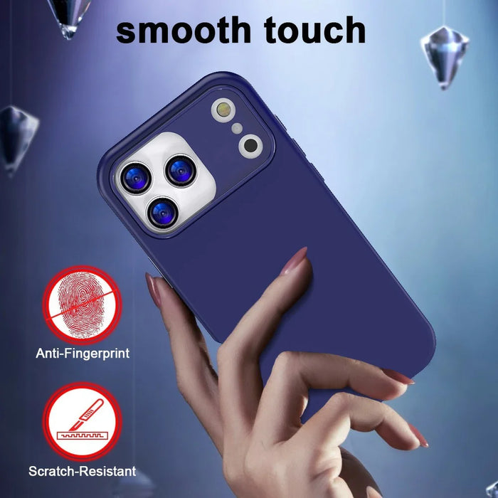 GW03 For iPhone 17 Pro Max Case TPU + PC Phone Cover Dual Layer Shockproof - Dark Blue - 3
