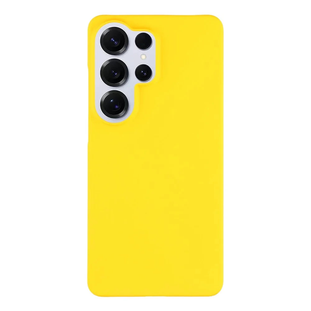 For Samsung Galaxy S26 Ultra Case Hard PC Drop Proof Frosted Minimalist Phone Cover - Yellow - 1